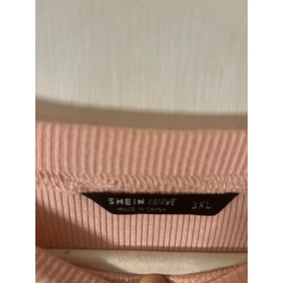 Shein Curve Ribbed Knit Ruched Gigot Sleeve Dress size 3XL Plus Size Castlecore - Picture 9 of 11